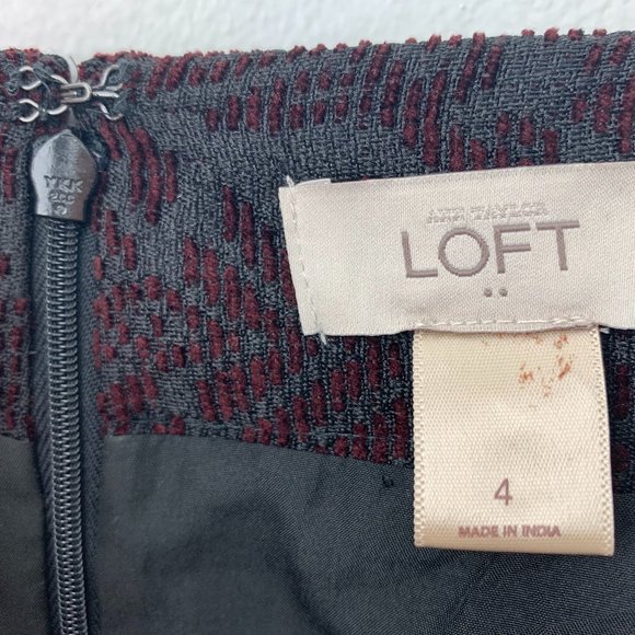Ann Taylor LOFT Brocade A-Line Skirt - Picture 4 of 5